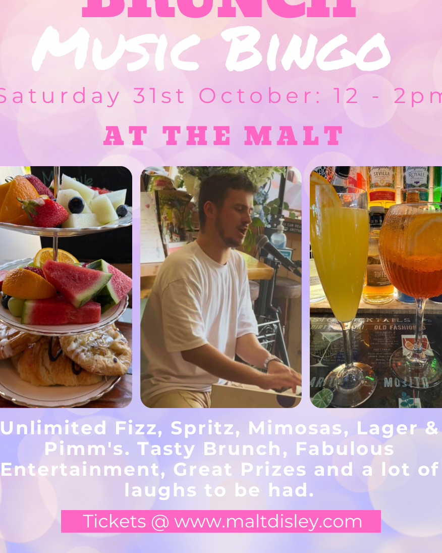Music Bingo - No bottomless brunch